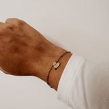 Engravable Heart ~ Gold Bracelet