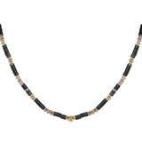 Colored Stones ~ Black Necklace