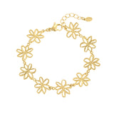 Flower Party ~ Gold Bracelet