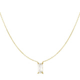 Sleek Sparkle ~ Gold Necklace