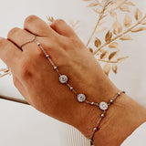 Floral Finesse ~ Silver Bracelet