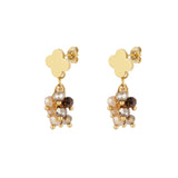 Festive Clover ~ Gold Earrings