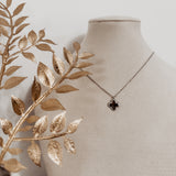 Engravable Clover ~ Silver Necklace