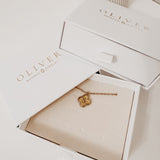 Engravable Clover ~ Gold Necklace