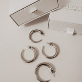 Essential Hoops ~ Silver Earrings