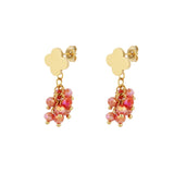 Festive Clover ~ Gold Earrings