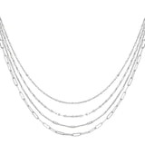 Multilayer ~ Silver Necklace