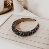 Grey ~ Pearl Headband