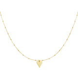 Engravable Heart ~Gold Necklace