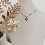 Engravable Clover ~ Gold Necklace