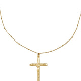 Cross Pendant ~ Gold Necklace