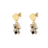 Festive Clover ~ Gold Earrings