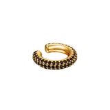 Dazzle Ear Cuff ~ Gold/Black