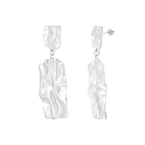 Statement Texture ~ Silver Earrings