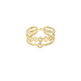 Triple Statement ~ Gold Ring