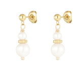 Dainty Pearls ~ Gold Earrings