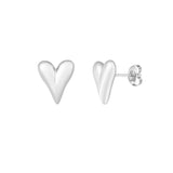 Heart Stud ~ Silver Earrings