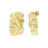 Square Statement ~ Gold Earrings