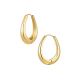 Classy Oval ~ Gold Earrings