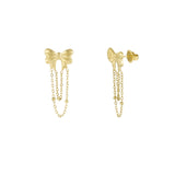 Playful Bows ~ Gold Earrings