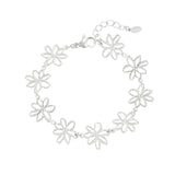 Flower Party ~ Silver Bracelet