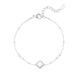 Dainty Clover ~ Silver Bracelet